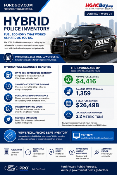 2026 Ford Utility Police Interceptor Base Fleet
